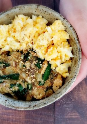 レンジde簡単！サバ缶のそぼろ丼-レシピのメイン写真