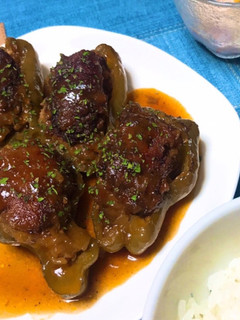 ピーマンの肉詰め-レシピのメイン写真