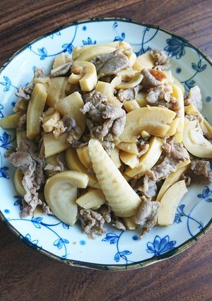 豚バラとタケノコ醤油炒め-レシピのメイン写真