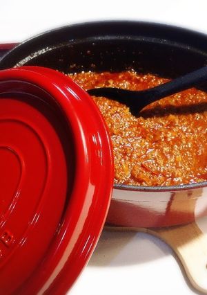ストウブdeしっかり味の絶品ミートソース-レシピのメイン写真
