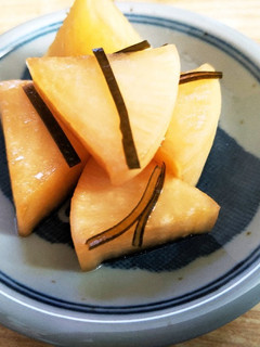 ご飯のお供に!簡単♫大根のしょうゆ漬け-レシピのメイン写真