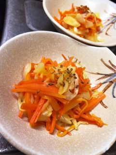 簡単◎にんじんとネギの中華炒め-レシピのメイン写真