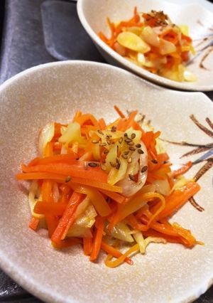 簡単◎にんじんとネギの中華炒め-レシピのメイン写真