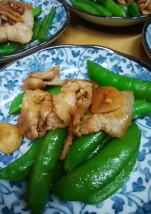 豚肉とスナップエンドウのピリ辛炒め-レシピのメイン写真