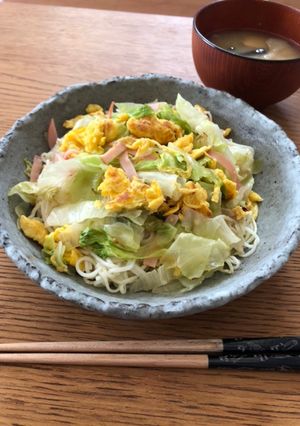残り物で作る！そうめんチャンプル☆★-レシピのメイン写真
