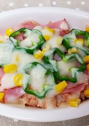 朝食やランチに！ 簡単ピザ風ライス-レシピのメイン写真