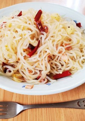 ダイエット、糖質オフのペペロンチーノ-レシピのメイン写真