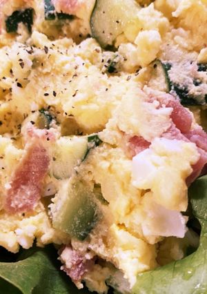 具材4つ&洗い物5つ♫本格ポテトサラダ-レシピのメイン写真
