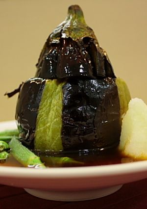 丸ナスの素揚げトロリ餡かけ-レシピのメイン写真