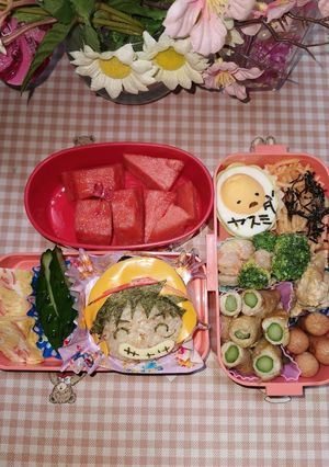 ワンピースルフィーのキャラ弁-レシピのメイン写真