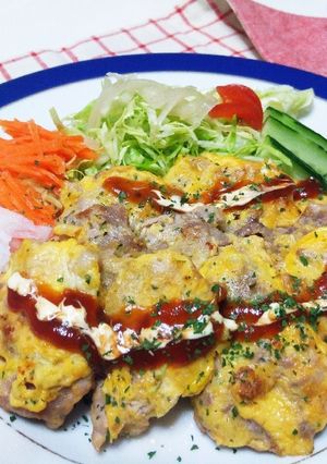 卵ふんわり♡お肉ジューシー★豚肉のピカタ-レシピのメイン写真