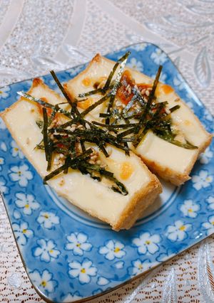 厚揚げの青じそ明太マヨチーズ焼き☆★-レシピのメイン写真