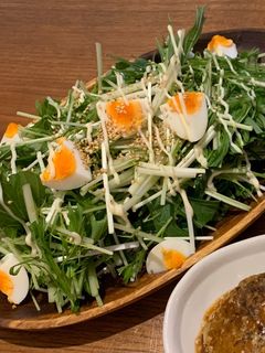 水菜卵サラダ-レシピのメイン写真