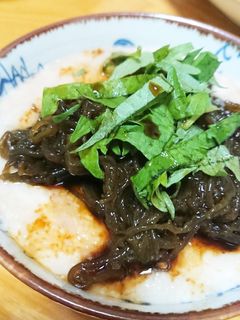 簡単で美味しい❗大葉もずくと山芋あえ-レシピのメイン写真