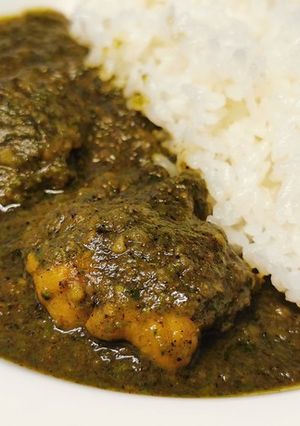 辛くない子供も喜ぶほうれん草チキンカレー-レシピのメイン写真