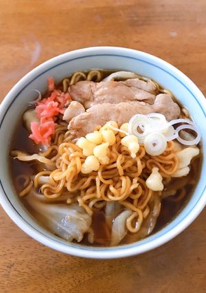 黒石汁焼きそばインスタ麺で作る簡単レシピ-レシピのメイン写真