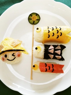 こいのぼり おにぎり-レシピのメイン写真