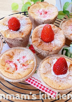 いちごミルククリームの生シフォン-レシピのメイン写真