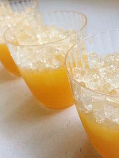 ナタデココ入り!ぷるぷるオレンジゼリー-レシピのメイン写真