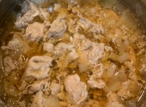 しゃぶしゃぶ豚肉で豚丼　幼児食　取り分け-レシピのメイン写真