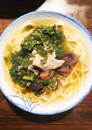 豚肉とかぶ菜の煮込みうどん-レシピのメイン写真