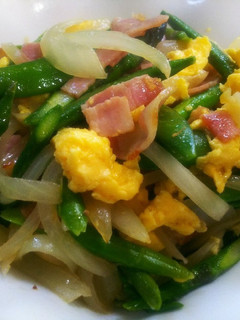 ふわふわ卵と春野菜のクレージーソルト炒め-レシピのメイン写真