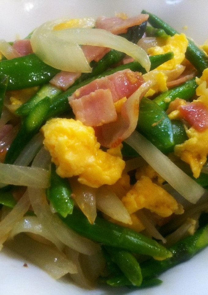 ふわふわ卵と春野菜のクレージーソルト炒め-レシピのメイン写真
