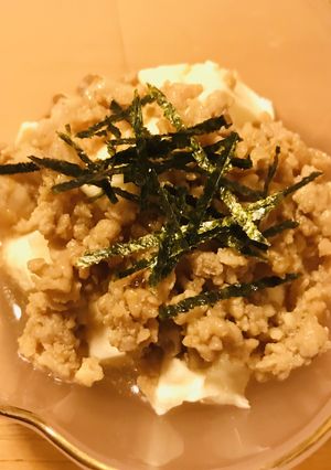 おぼろ豆腐&鶏そぼろ-レシピのメイン写真