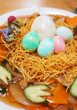 恐竜皿うどん-レシピのメイン写真