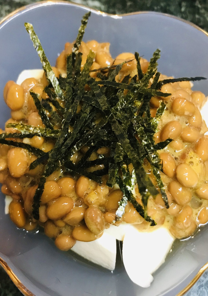 毎日の納豆●おぼろ豆腐と-レシピのメイン写真