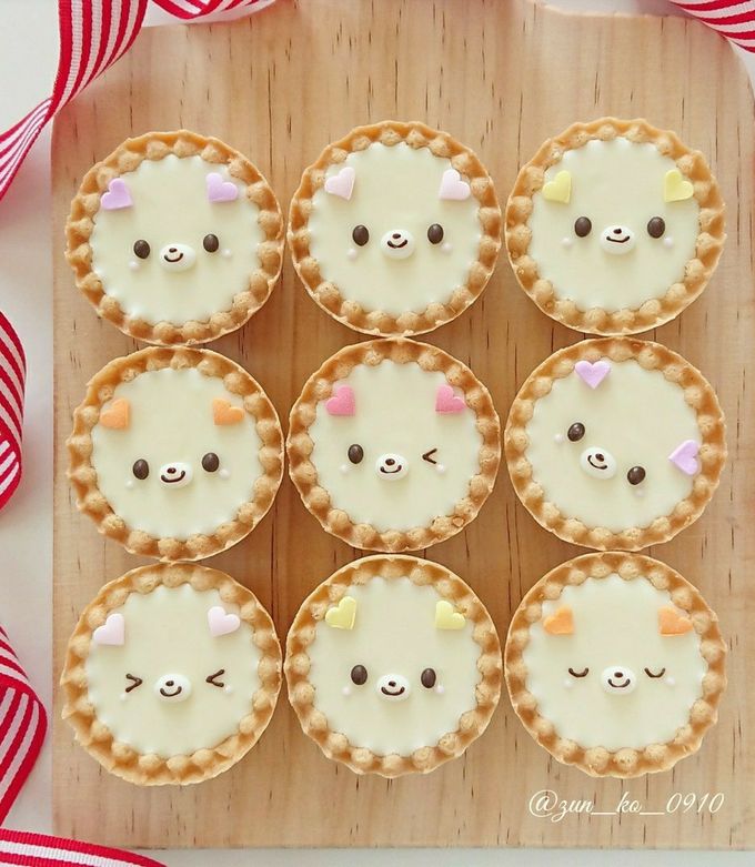 簡単おやつ♪くまちゃんのチョコタルト by zun−ko 【クックパッド