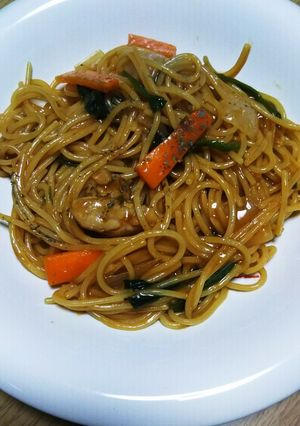 カレールー でワンポットパスタ-レシピのメイン写真
