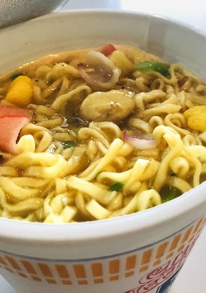 カップヌードルアレンジ★禁断のバターのせ-レシピのメイン写真