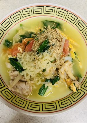 勝手気まま具沢山塩ラーメン。-レシピのメイン写真