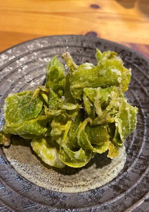 4月の旬の味♪材料２つ！柿の新芽の天ぷら-レシピのメイン写真