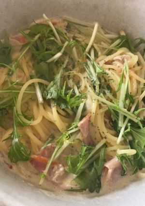 ミルククリームスープのパスタ-レシピのメイン写真