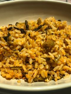 辛子高菜で炒飯-レシピのメイン写真