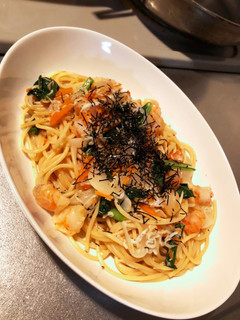 しらすと海老のバター醤油パスタ-レシピのメイン写真