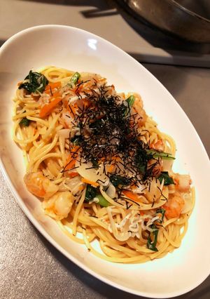 しらすと海老のバター醤油パスタ-レシピのメイン写真