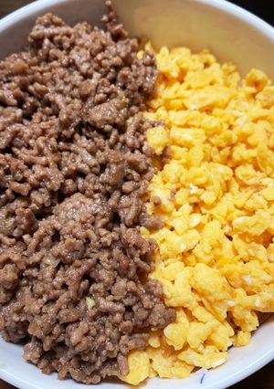 2色丼 簡単 香ばしい香りで食欲そそる☆-レシピのメイン写真