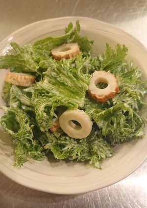 わさび菜とちくわのマヨネーズ和え-レシピのメイン写真