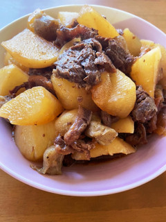 父絶賛!味噌ではない、牛すじ簡単煮込み-レシピのメイン写真
