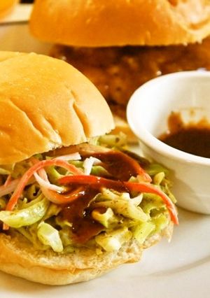 レンチンだけ！オイスターキャベ玉バーガー-レシピのメイン写真