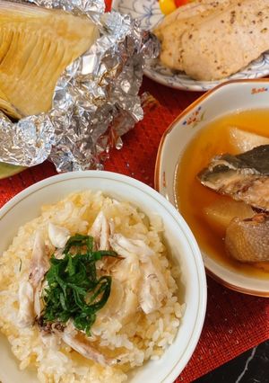 鯛のあら飯　発芽玄米バージョン-レシピのメイン写真