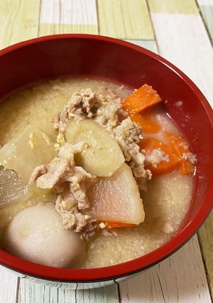 簡単！たっぷり安くて具沢山！栄養満点豚汁-レシピのメイン写真