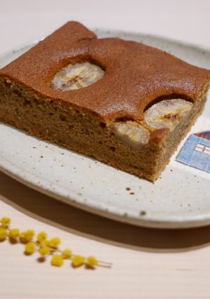 バットで作るバナナコーヒーシフォンケーキ-レシピのメイン写真