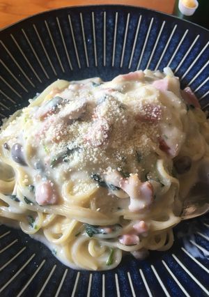 レンジだけ☆もちもちクリームパスタ-レシピのメイン写真