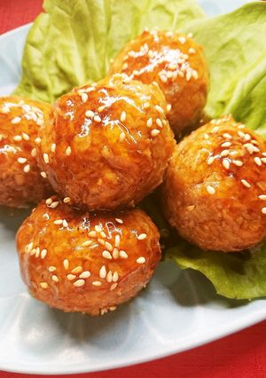 めっちゃ柔らかい肉団子の甘酢あんかけ♪-レシピのメイン写真