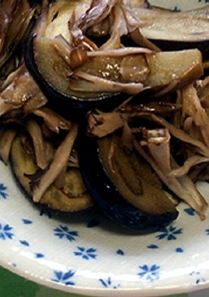 料理のための清酒で☆茄子と舞茸の酒蒸し-レシピのメイン写真