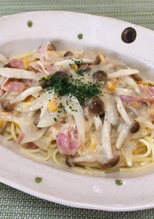 簡単！クリームコーンパスタ♪-レシピのメイン写真